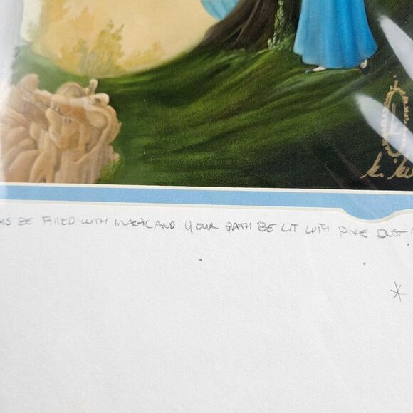 Disney Peter Pan Signed Art Hidden Print Katie Kelly Artist Tinker Bell Tink - Picture 8 of 9
